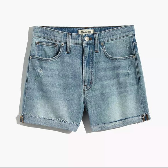 NWOT Madewell High-Rise Denim Shorts in Cantrell Wash - Picture 1 of 5